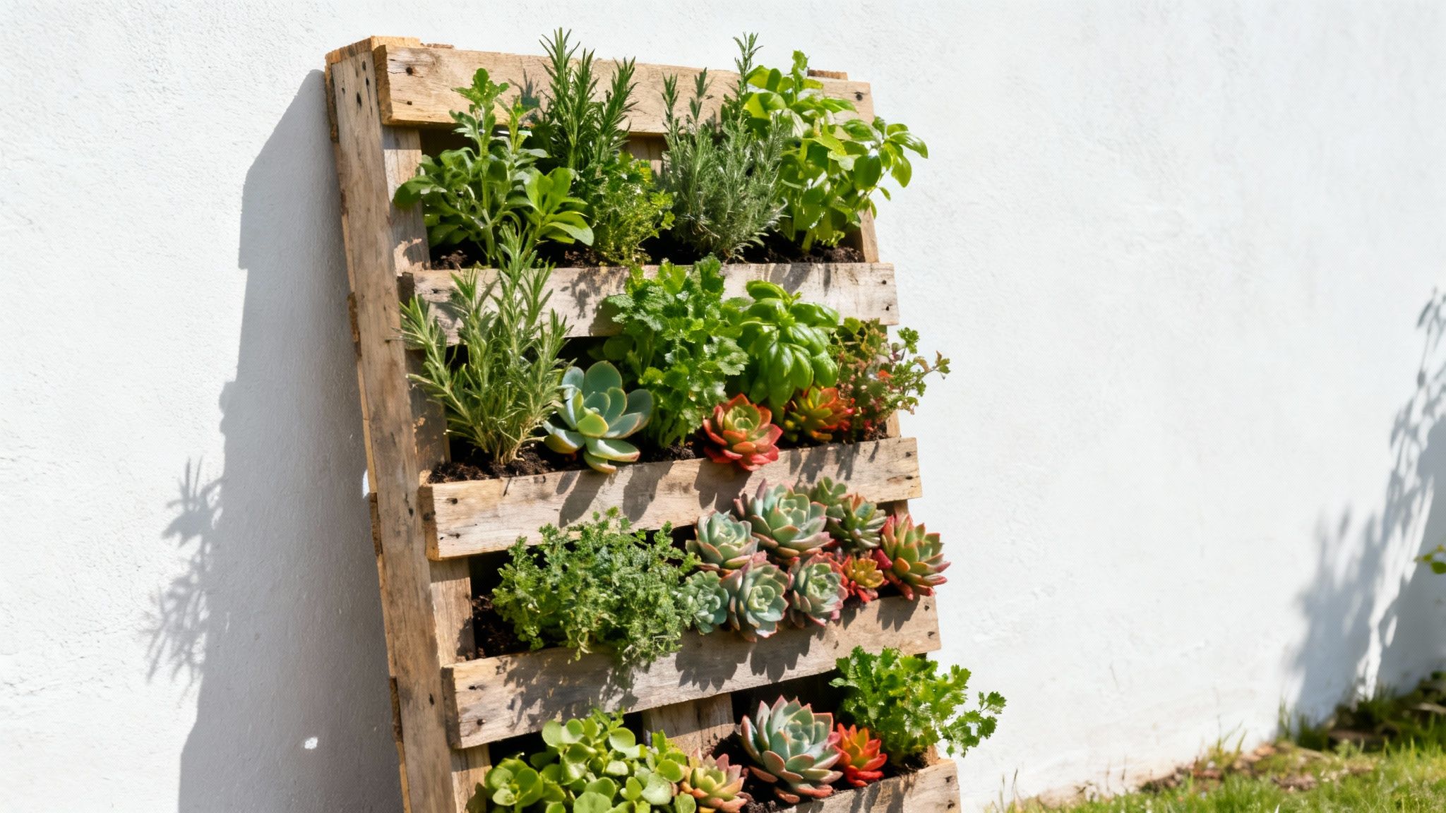 Vertical Pallet Garden