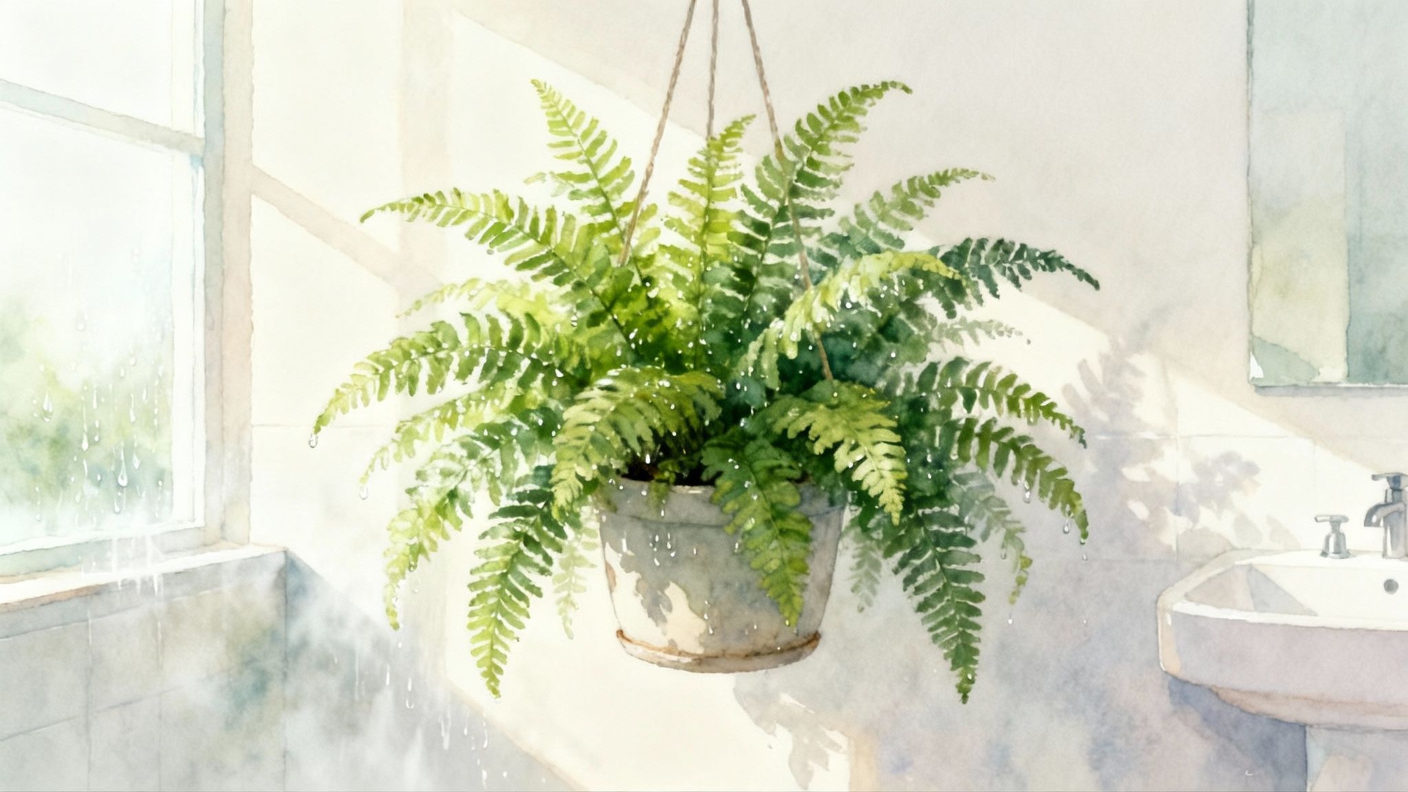 Boston Fern (Nephrolepis exaltata)