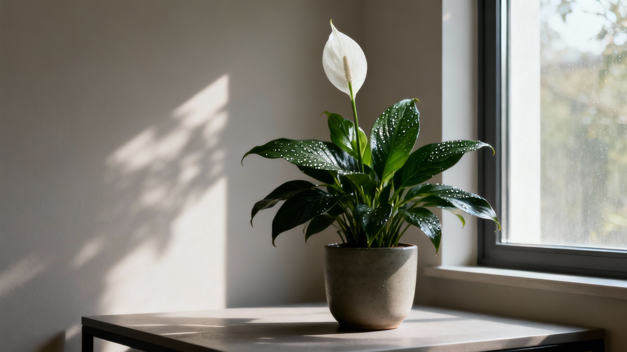 Peace Lily (Spathiphyllum wallisii)