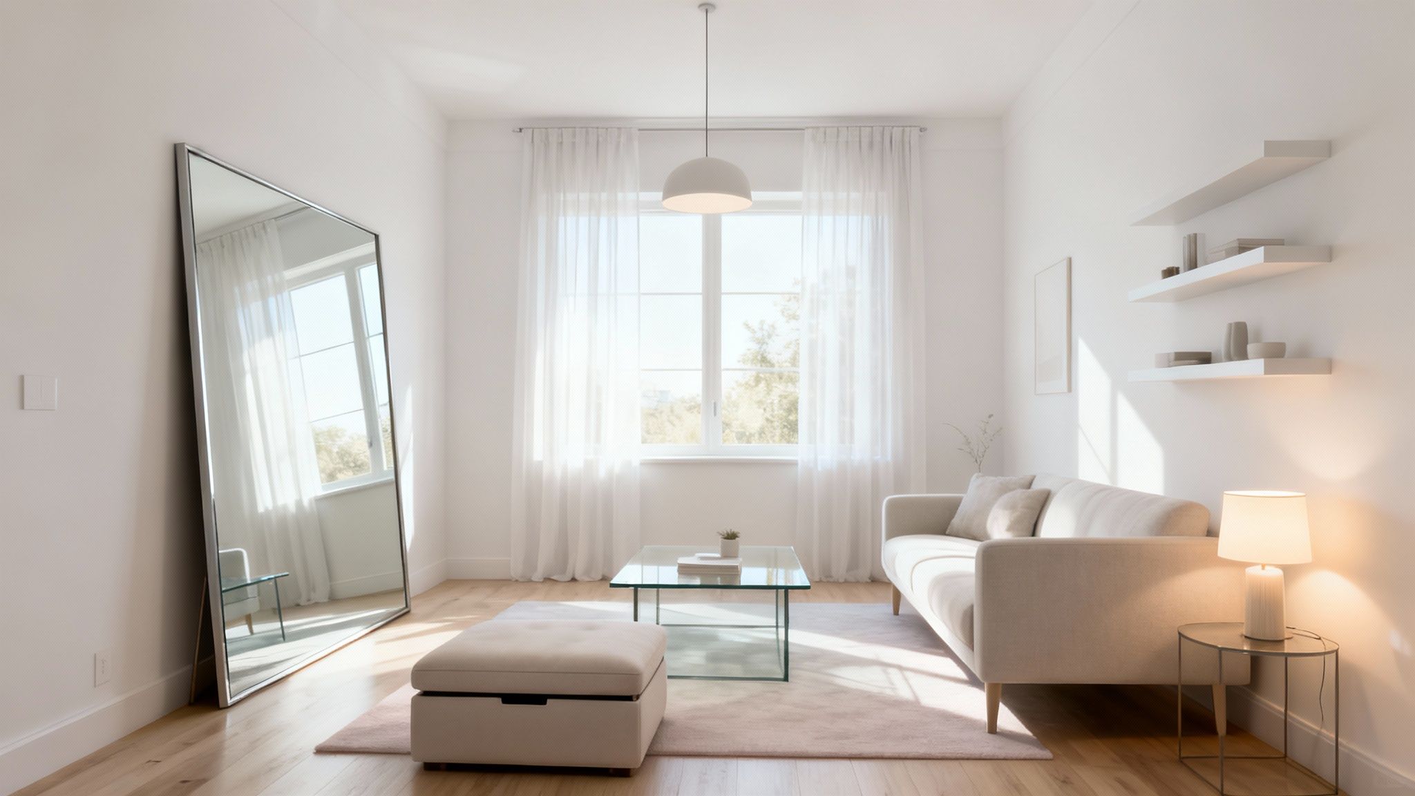 how to make a small room look bigger: 7 design tricks