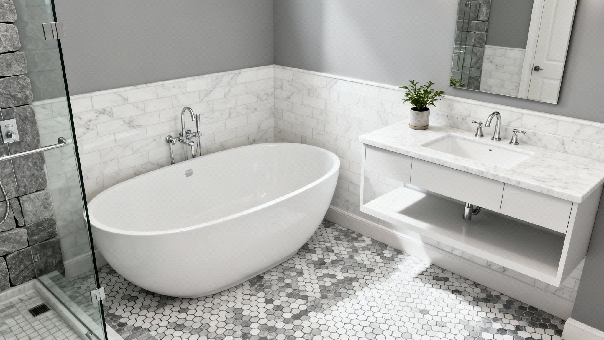 Top 10 Grey and White Bathroom Ideas for a Serene Sanctuary in 2025