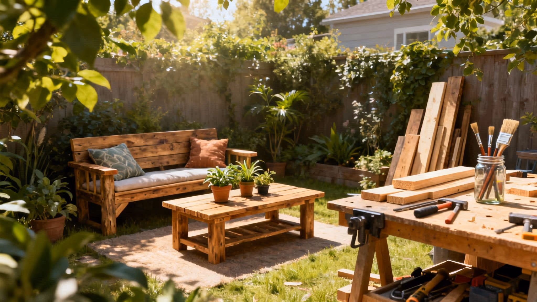 Build Your Dream Garden with DIY Outdoor Furniture