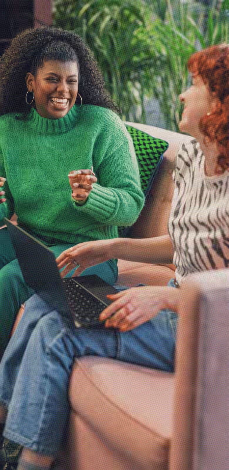 Séance de bilan de compétences entre une participante et sa coach Chance