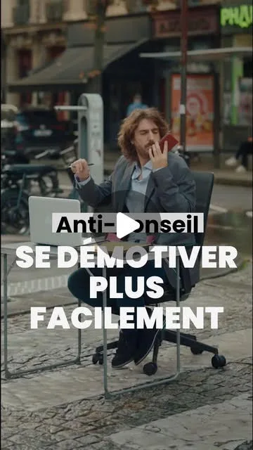 Couverture du reel Instagram « Anti-conseil : se démotiver plus facilement » de Chance. Ce reel humoristique propose, au second degré, la recette d’un environnement de travail déplorable : casser l’harmonie au boulot, cultiver la lassitude et perdre toute envie. En listant ce qui fait fuir la motivation, la vidéo invite à repérer ces pièges du quotidien et à remettre du sens et de l’énergie dans sa vie professionnelle.