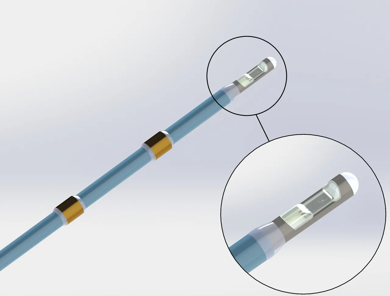 Graphic rendering of Millar’s MEMS pressure sensor.