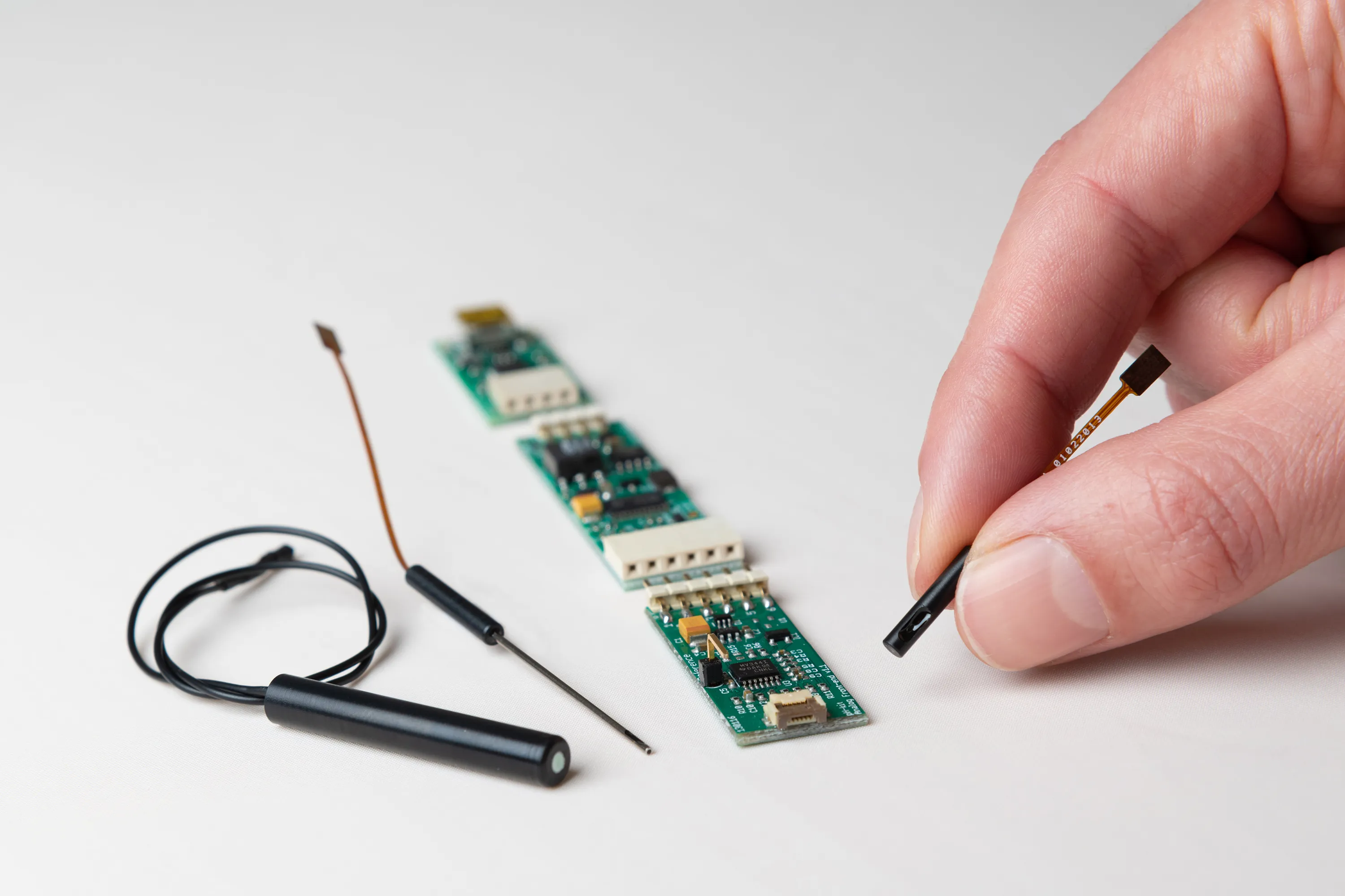 Components of a Millar ISFET pH sensor R&D kit.
