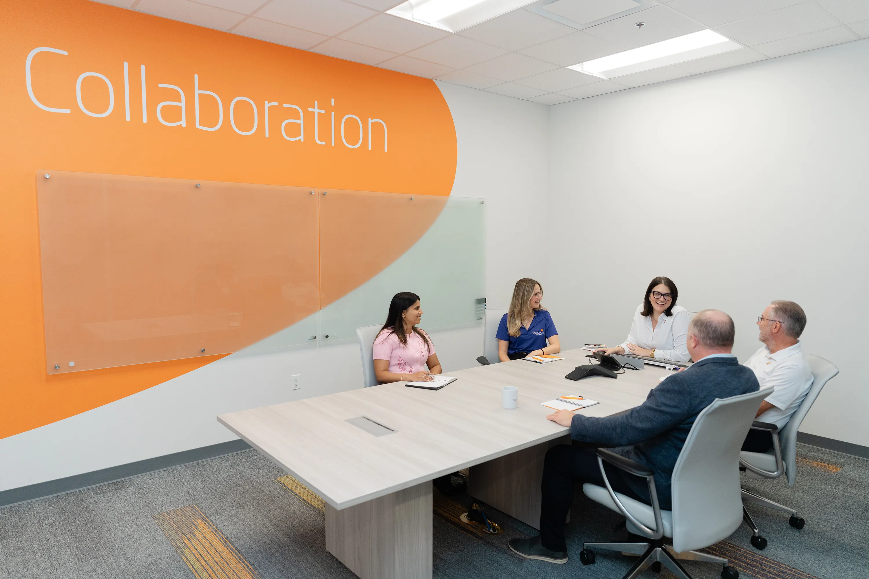 Millar’s Industrial Applications Team meets in Millar’s headquarters in Pearland, Texas.