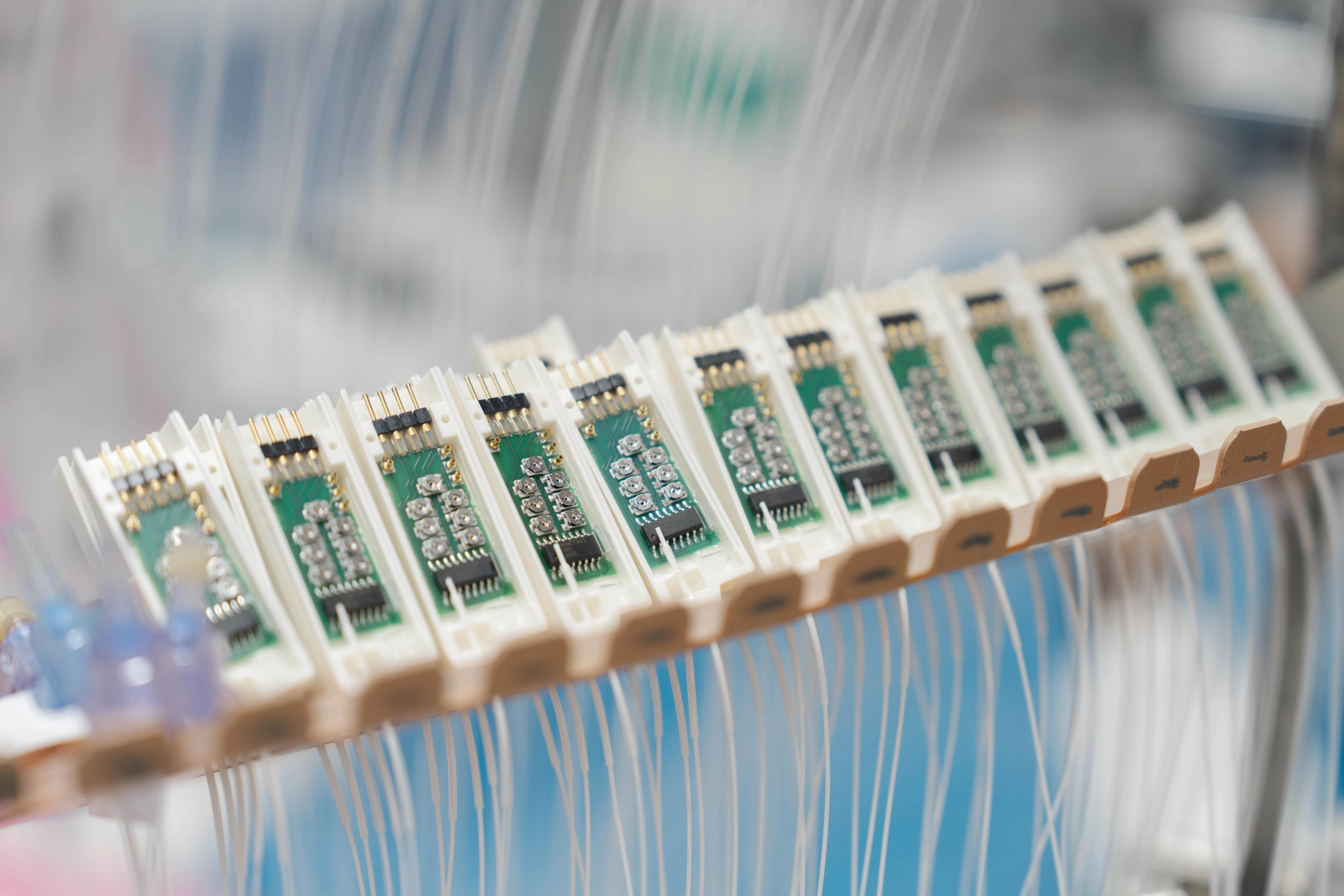 Millar Mikro-Cath pressure catheters in production.