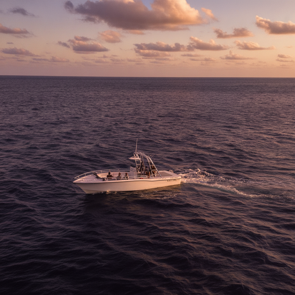 Sunset cruise off Waikiki