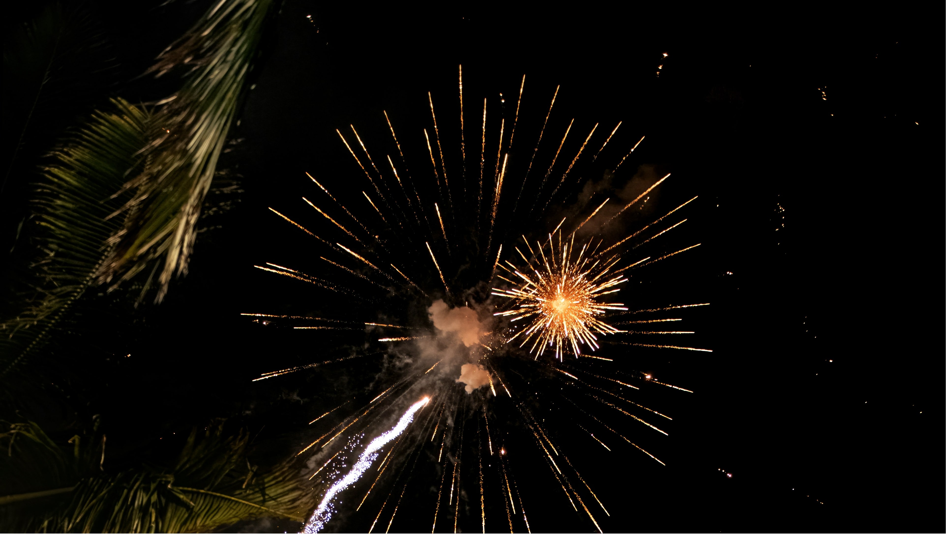 Friday night fireworks over Waikiki