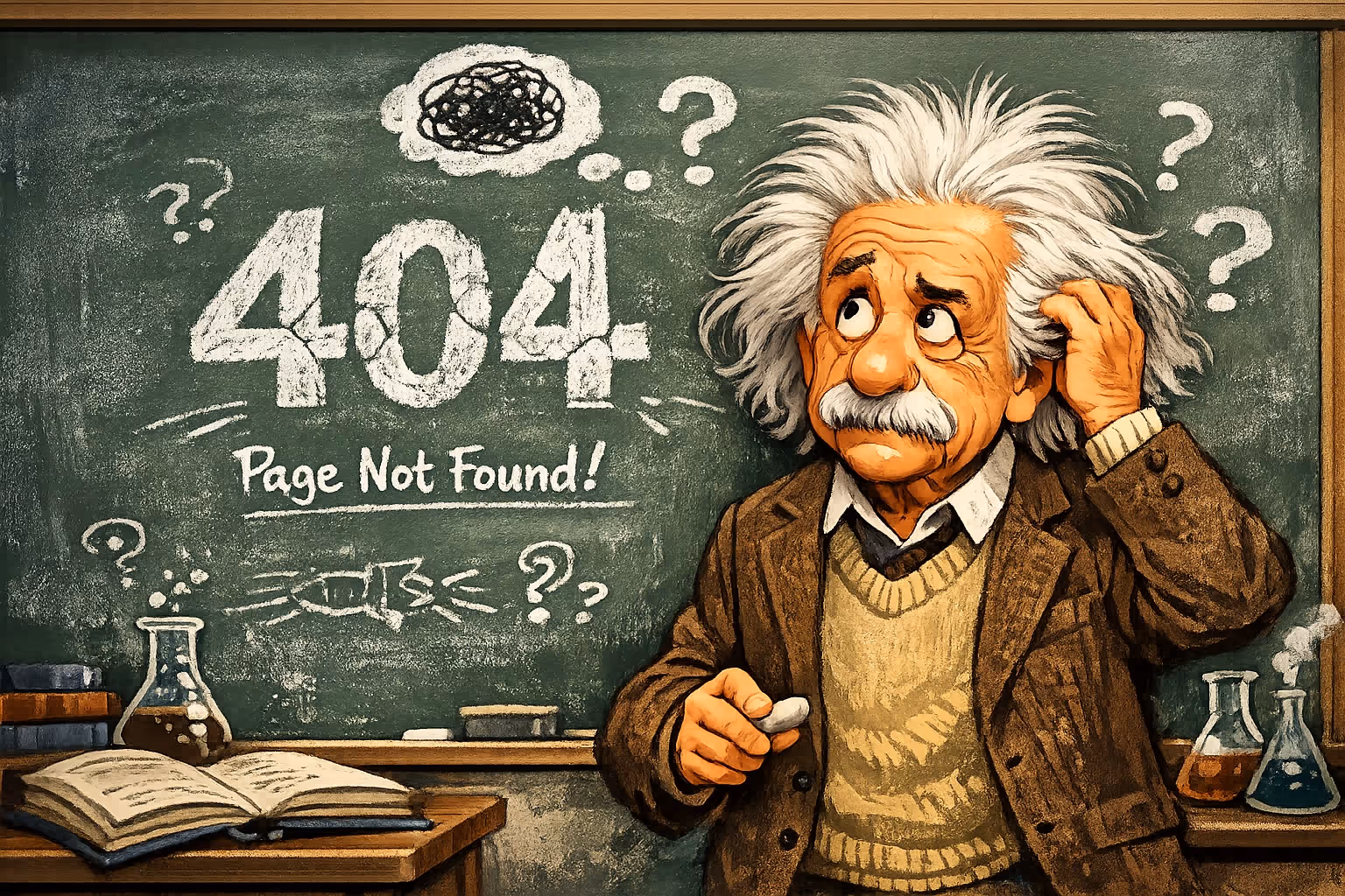 Einstein confused