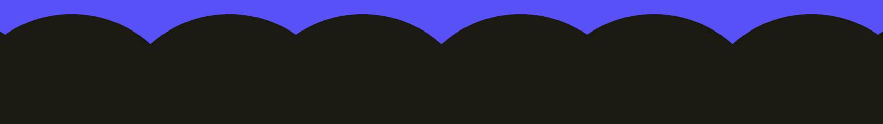 Abstract wavy black shapes along the bottom on a blue background.
