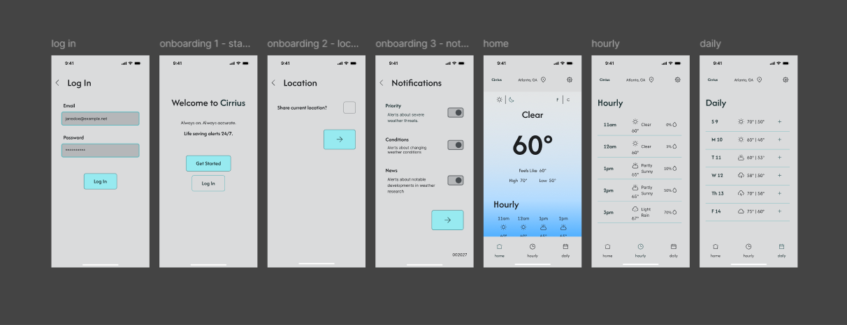 Final Design in Light Mode