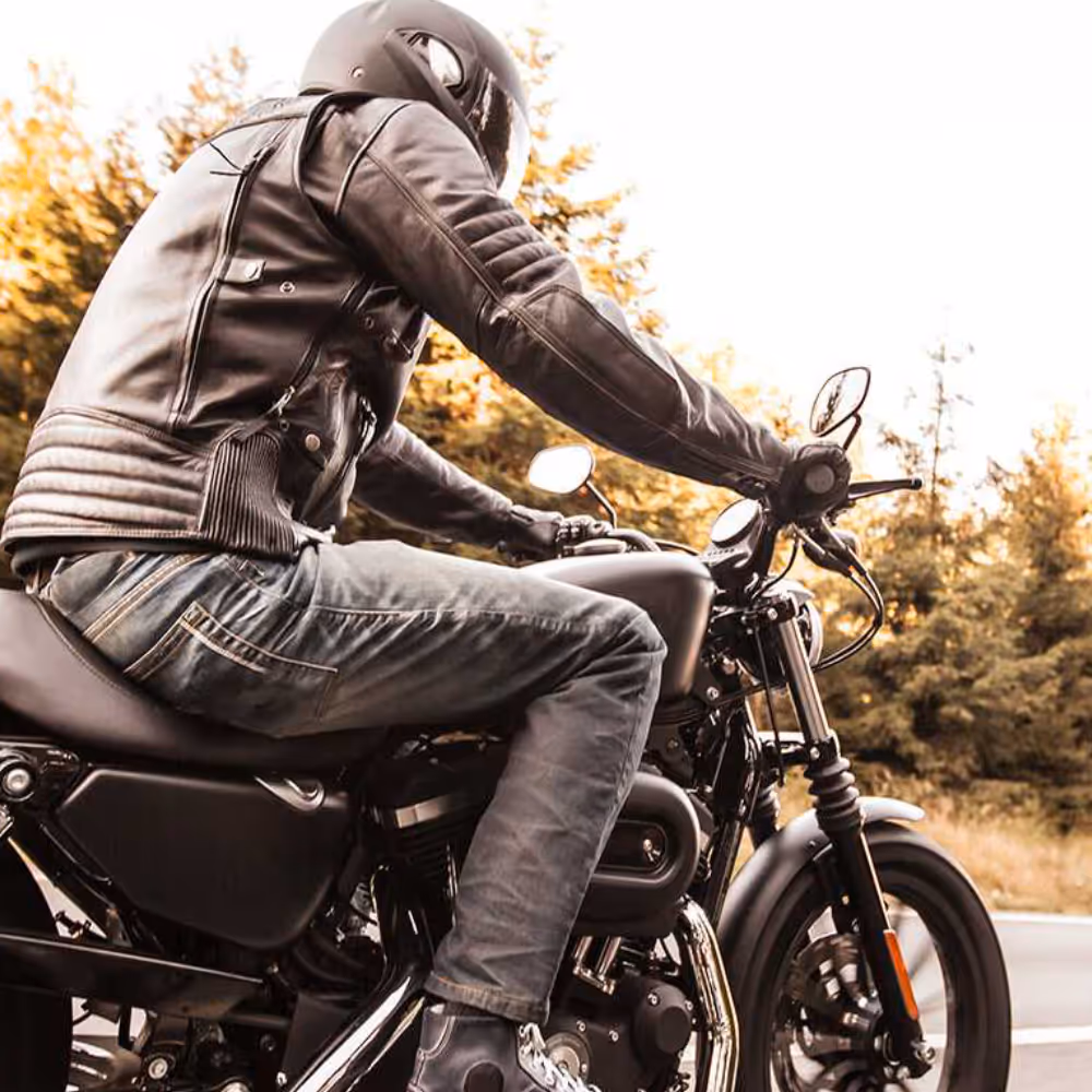 motorcycle rider on motorcycle