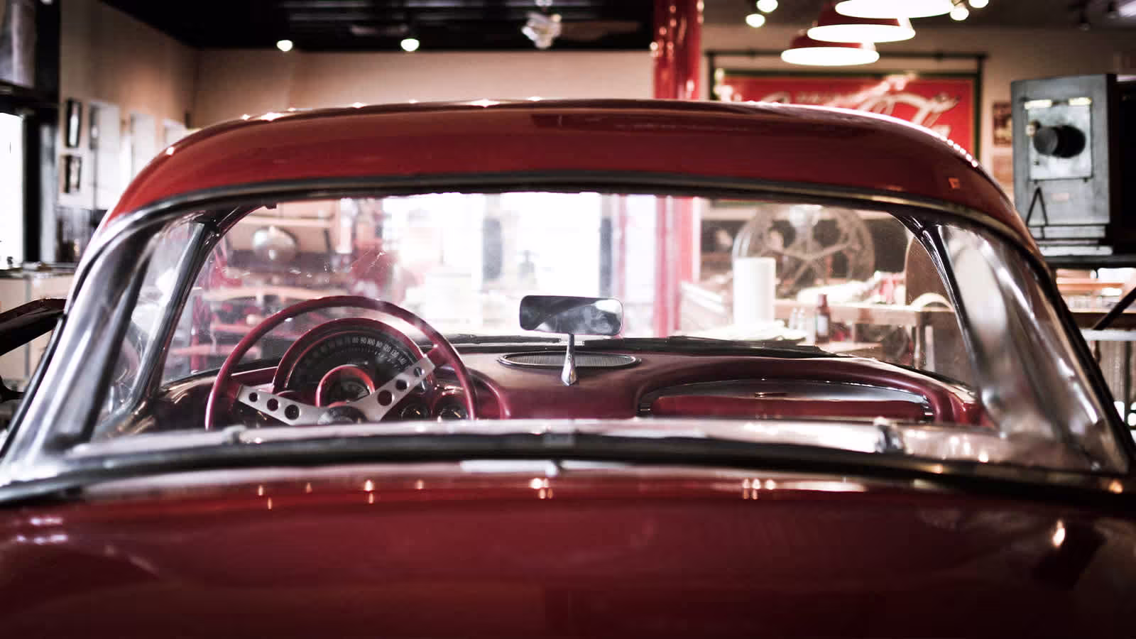 classic red car