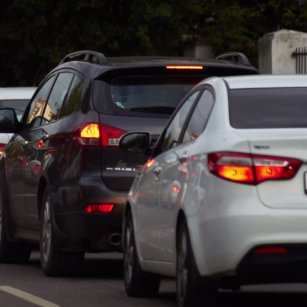 cars in traffic