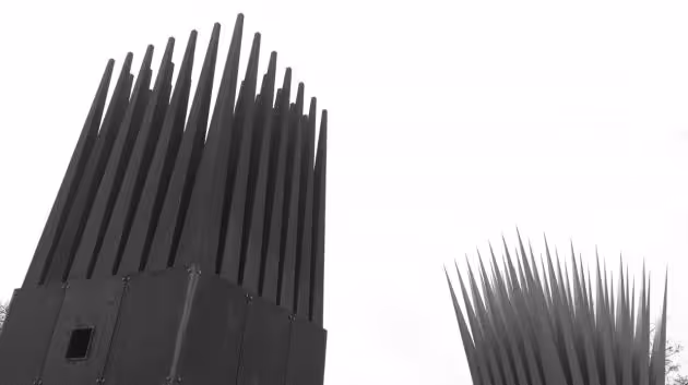Houses by John Hejduk and a poem by David Shapiro in Prague in memory of Jan Palach