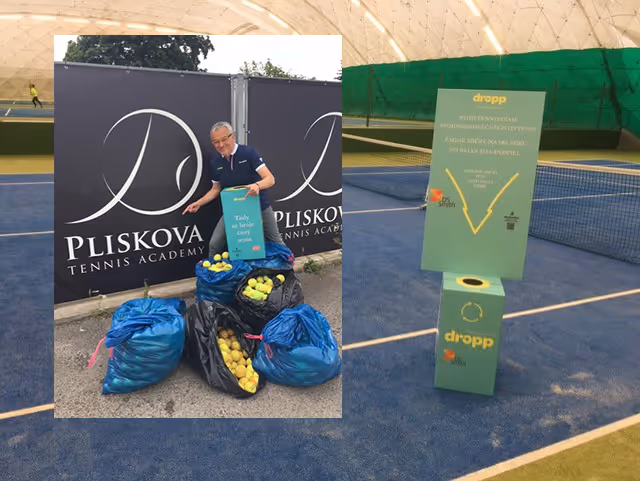 Ročně se vyhodí miliony tenisáků. Dropp Tennis je přemění na povrchy jízdáren, tenisky nebo dětská hřiště