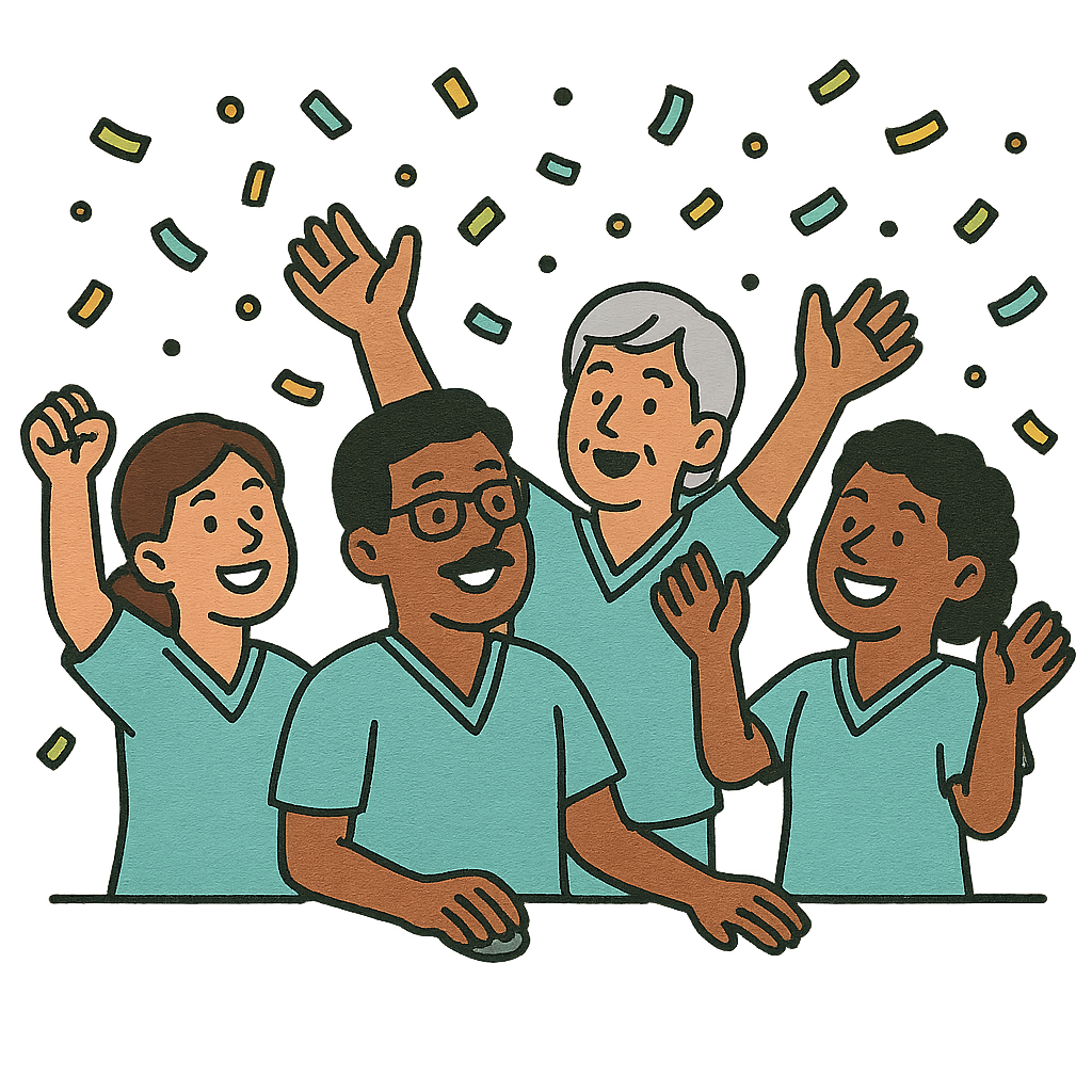 image of healthcare professionals in action