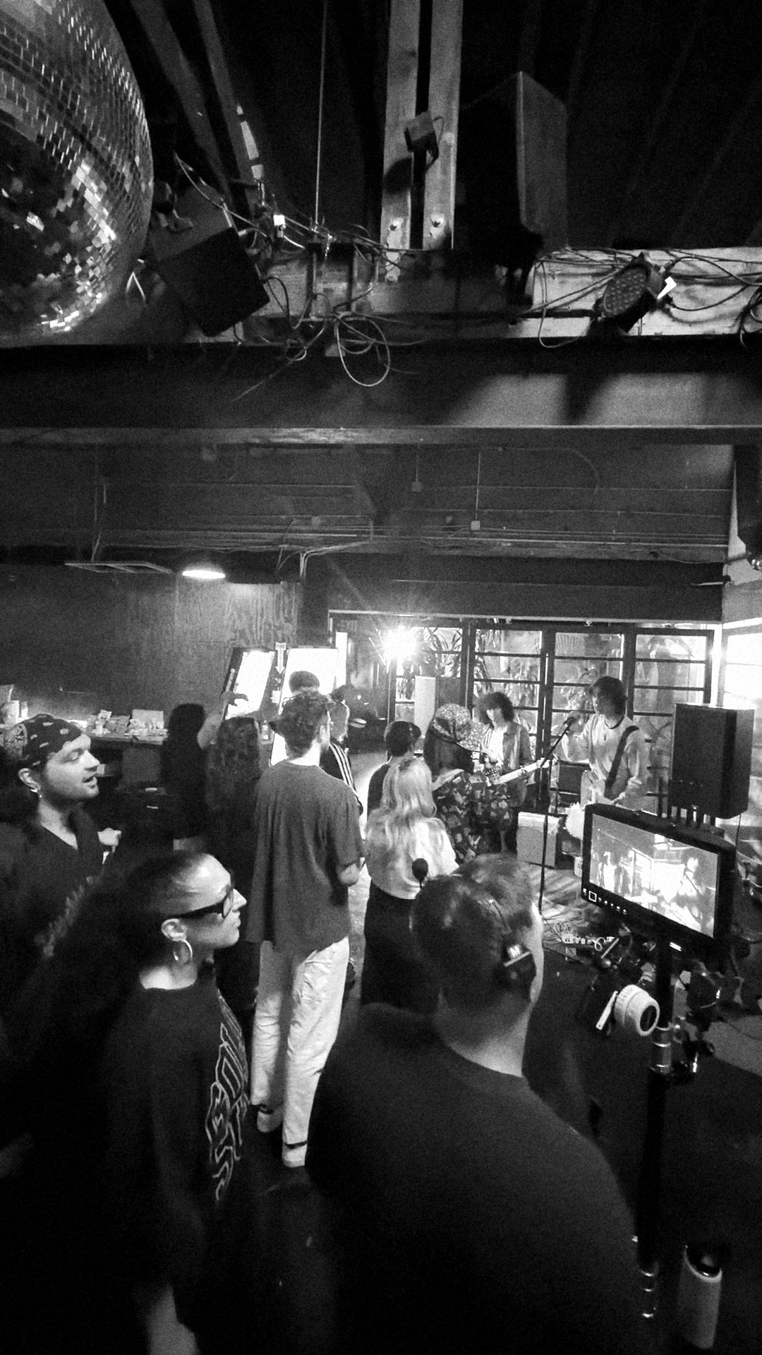 Camera operator shooting a live performance for SoundCloud