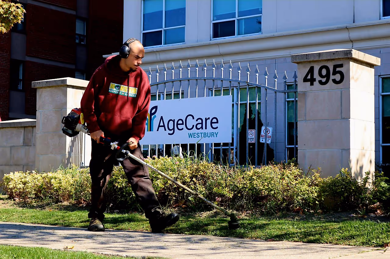 Monster crew completing property maintenance in Toronto