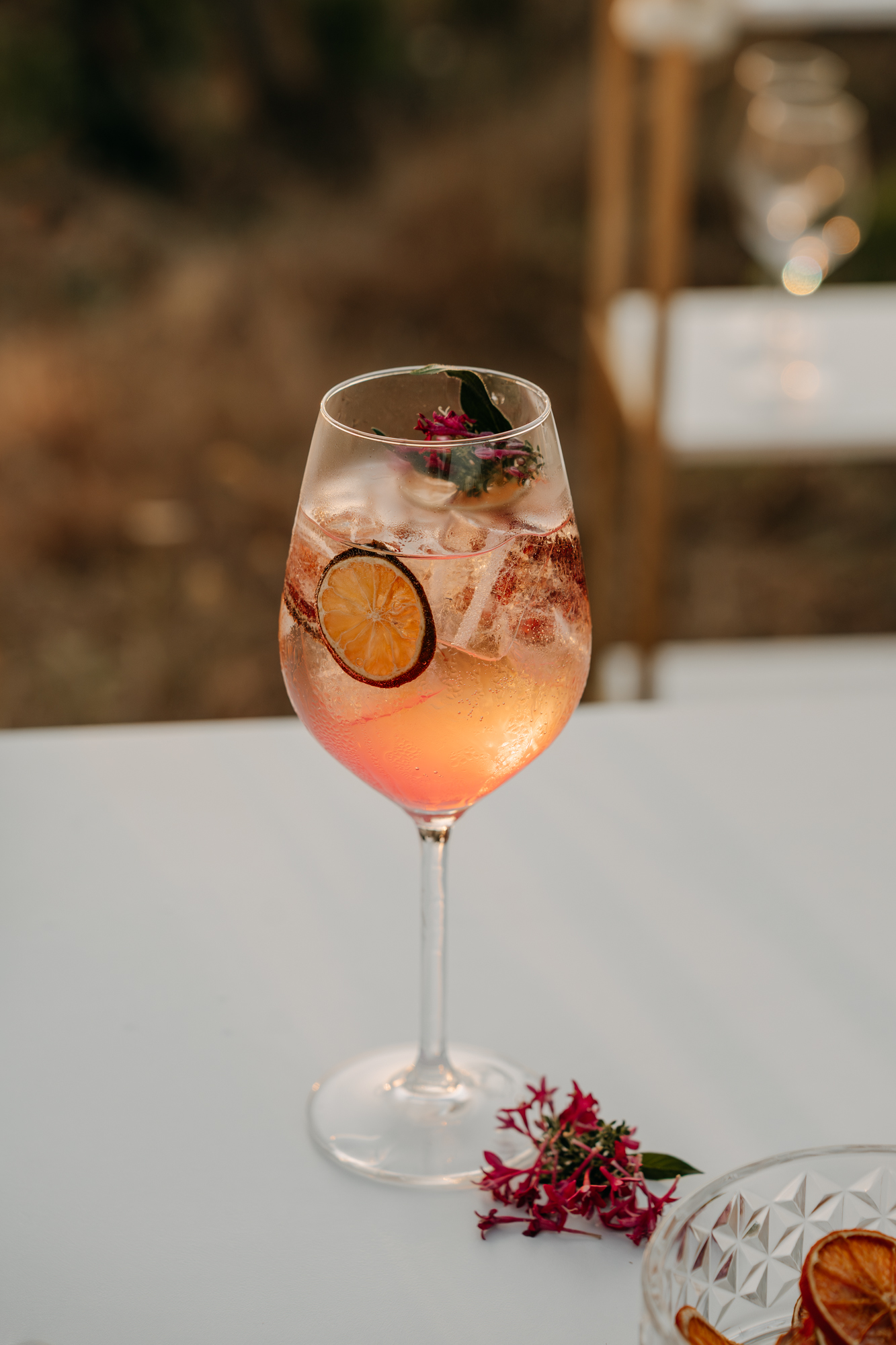 image of cocktail flights for a distillery