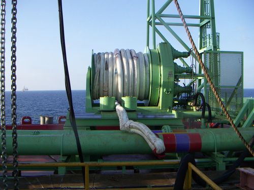 500 tons buoy & riser pull-in winch