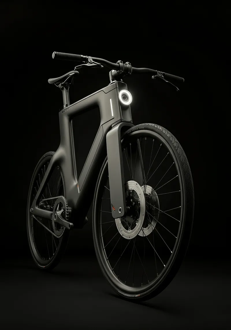 bicycle with dark background