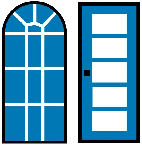 the logo for Restoration Window + Door in Winnipeg