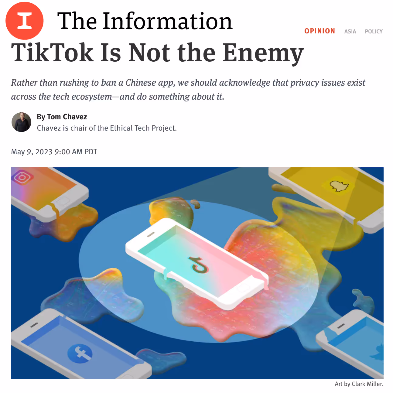 The Information: "TikTok Is Not the Enemy"