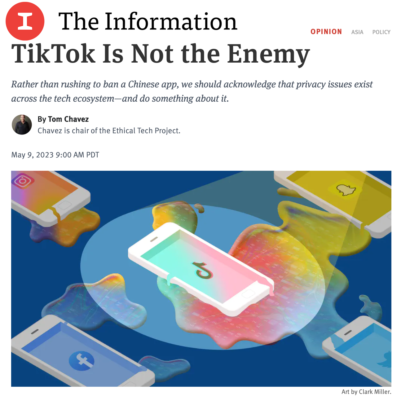 The Information: "TikTok Is Not the Enemy"