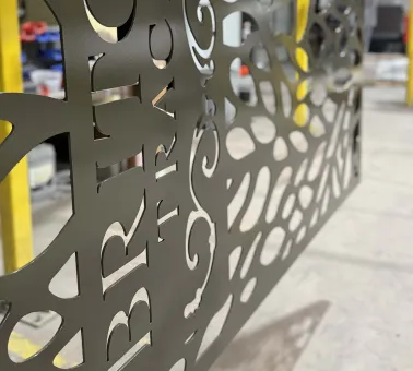 Briton Trace sign finished with lasting protection