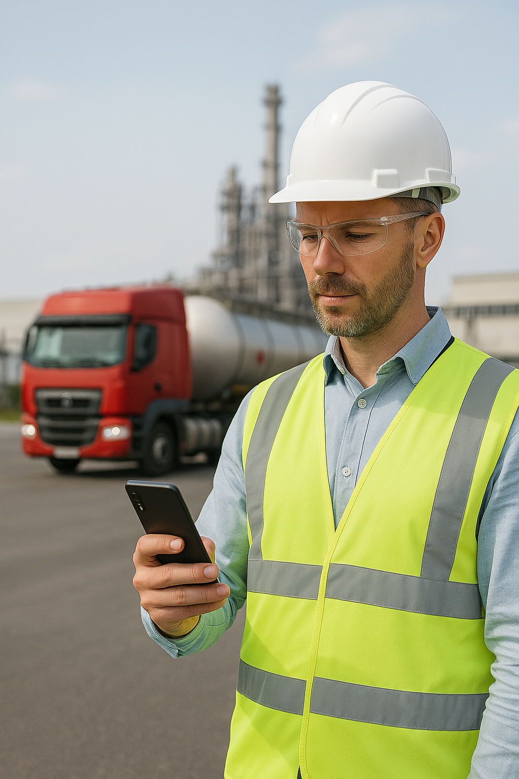 a man holding his phone