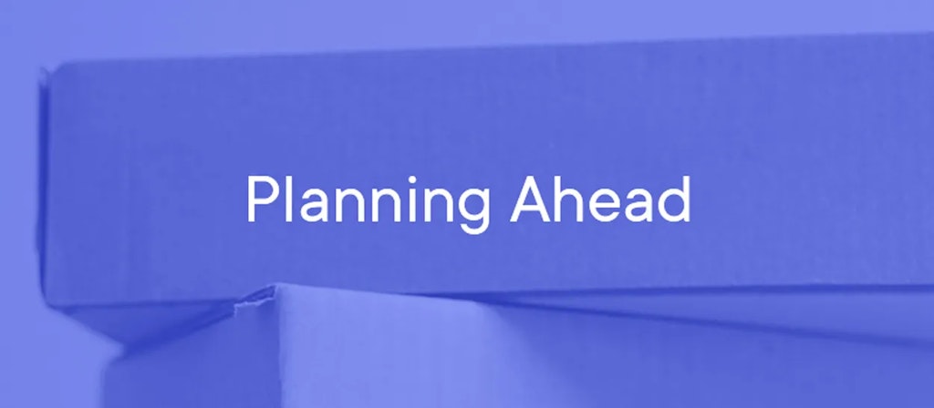 Planning Ahead heading