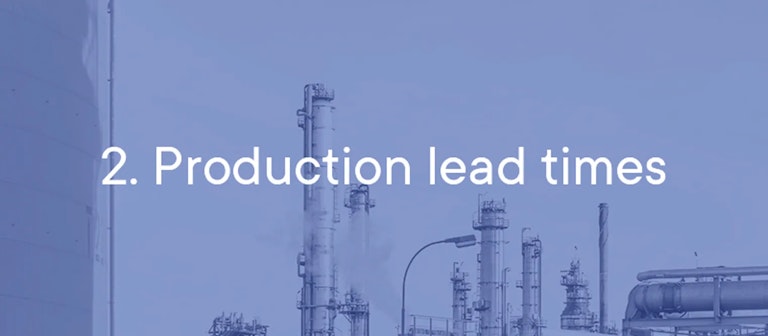 Heading - 2. Production lead times