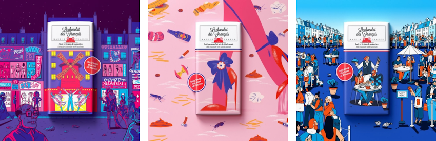 Le chocolat des Francais packaging