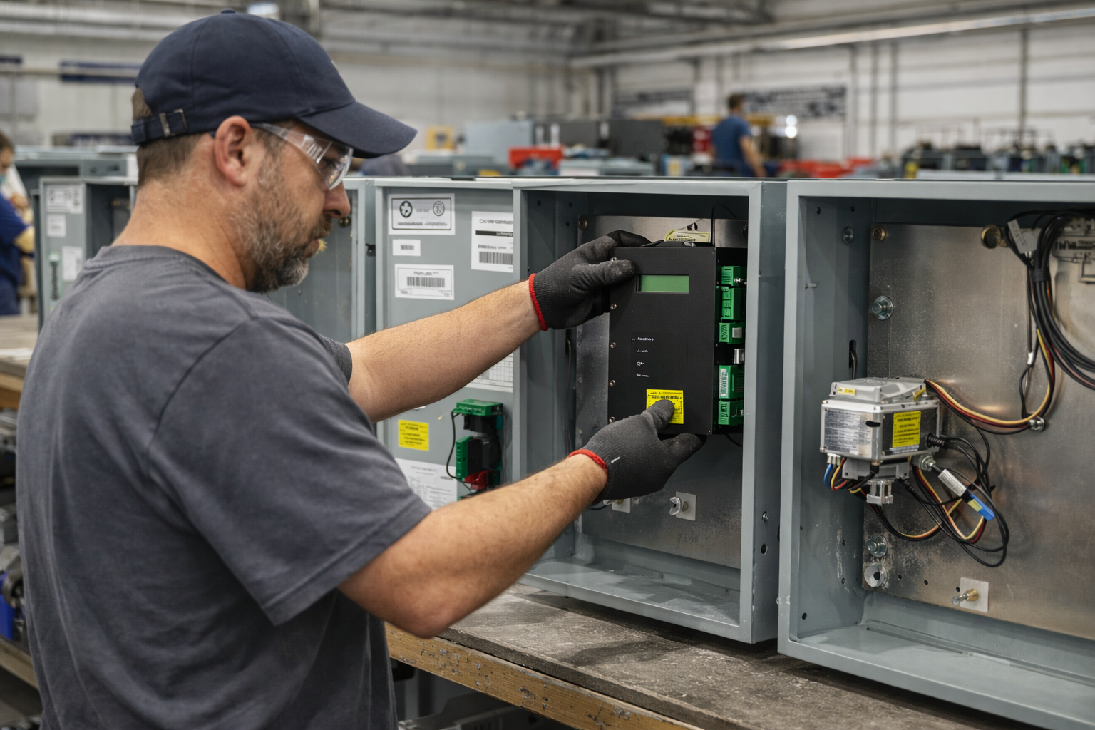 Enclosure assembly and fit checks for industrial operator builds