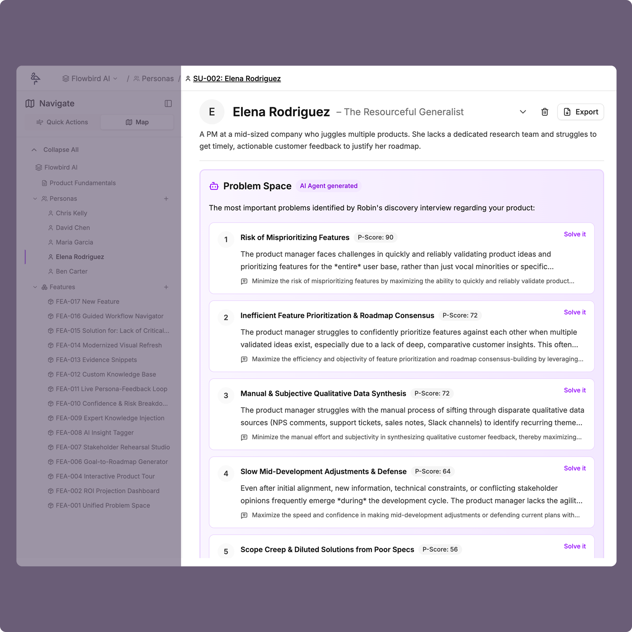 Flowbird product image showing Persona Profile
