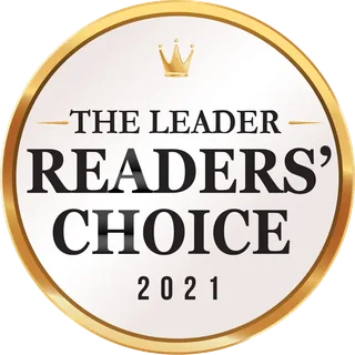 The Leader Readers' Choice 2021 badge