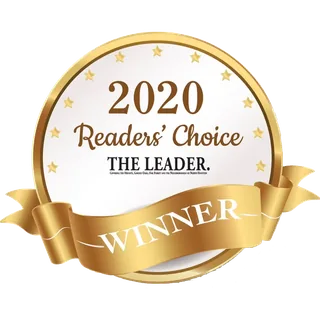 The Leader Readers' Choice 2020 badge