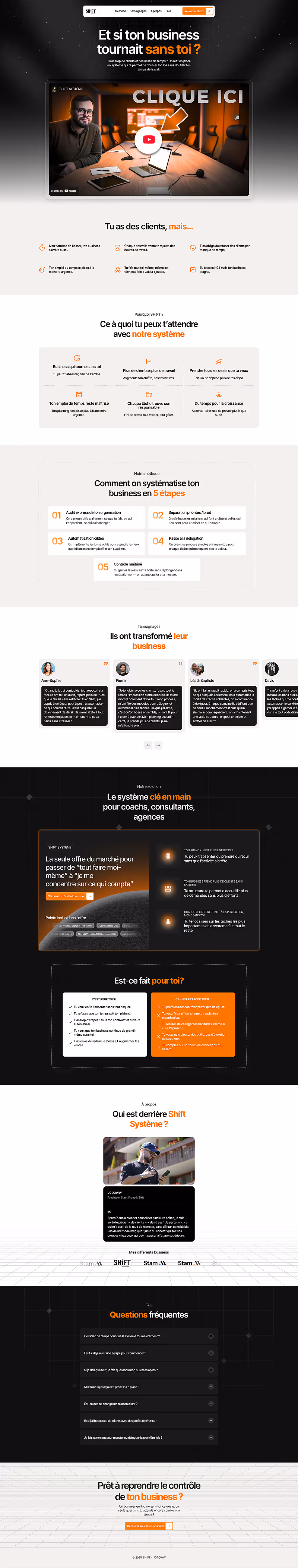Shift System website