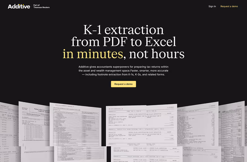 Additive.AI website homepage