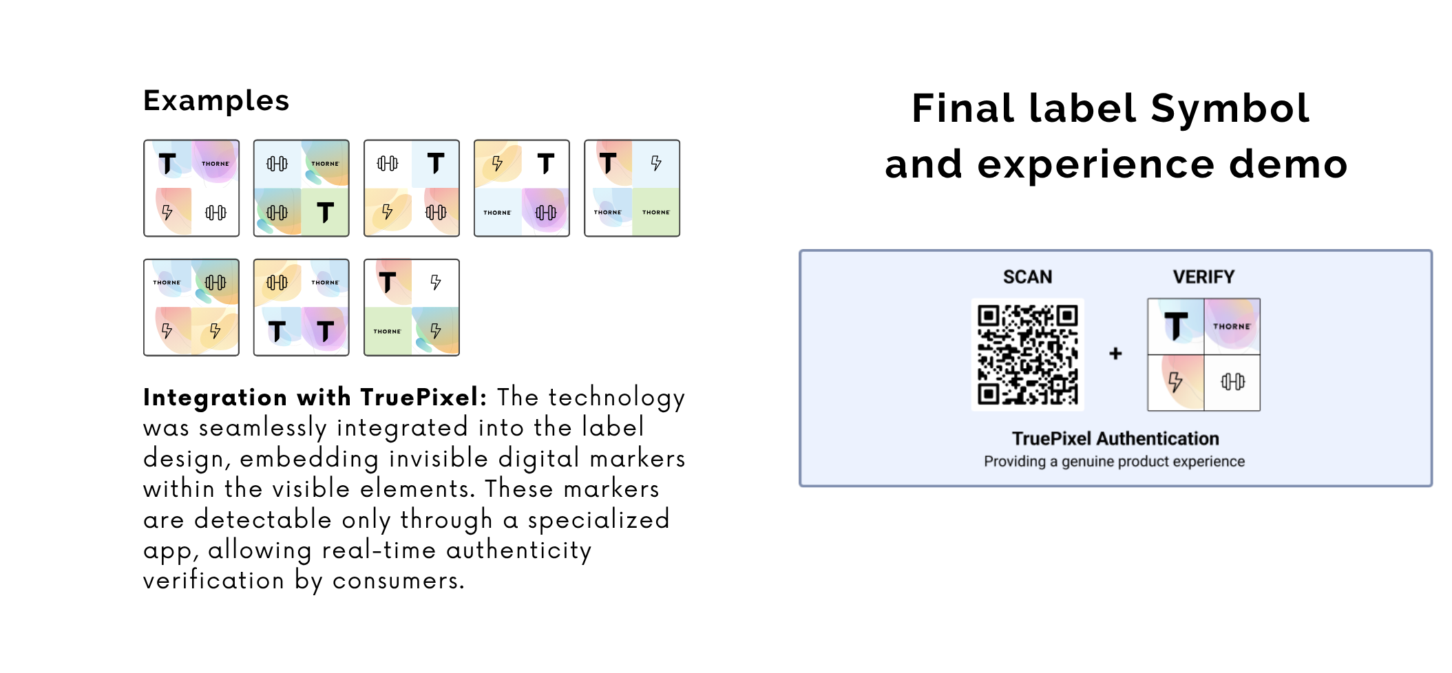 final label symbol truepixel thorne demo