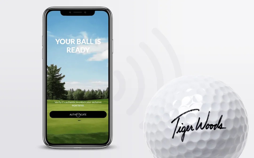 Kyudo NFC authentication of a collectable golf ball, from tap to verified passport