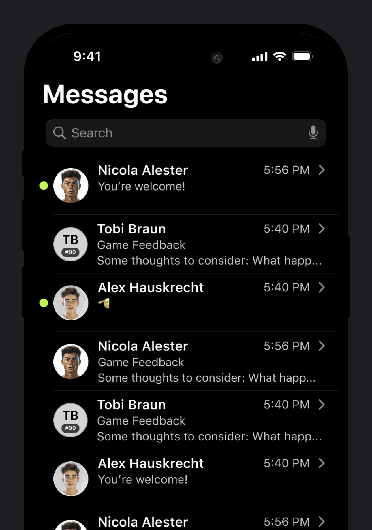 Communication Feature - Transparent Communication