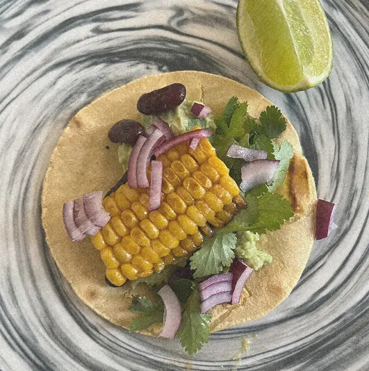 Un tacos inspiration blue zone de nicoya