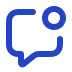 Icon of a blob talking to someone.