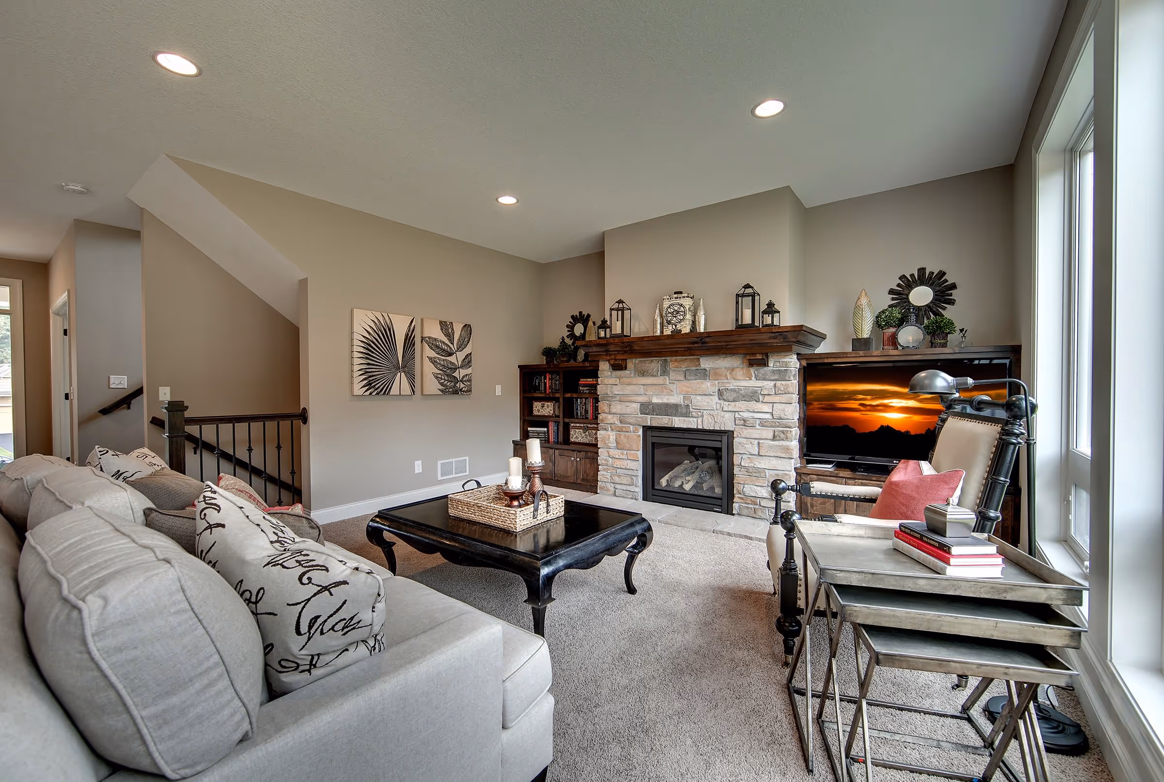 Living room flooring in a Georgia home
