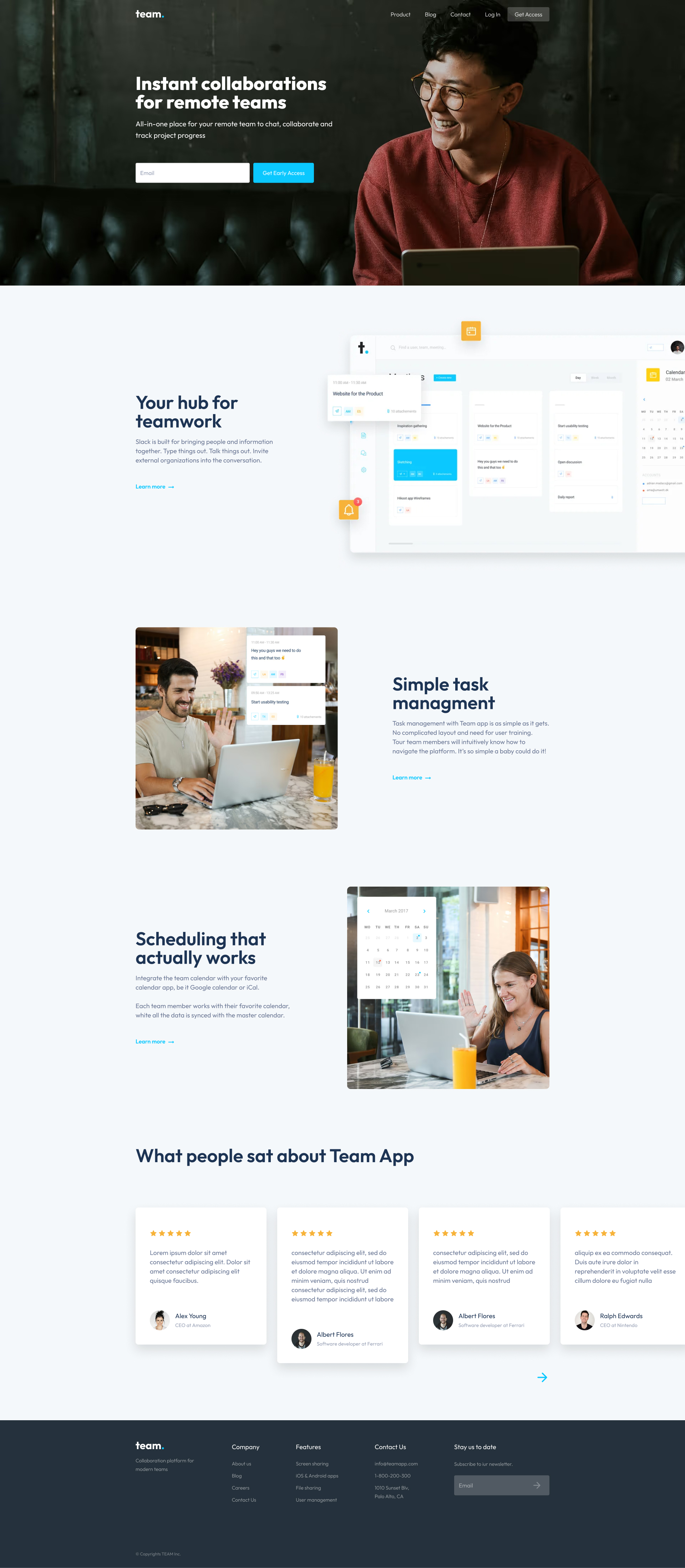 A screenshot of web page