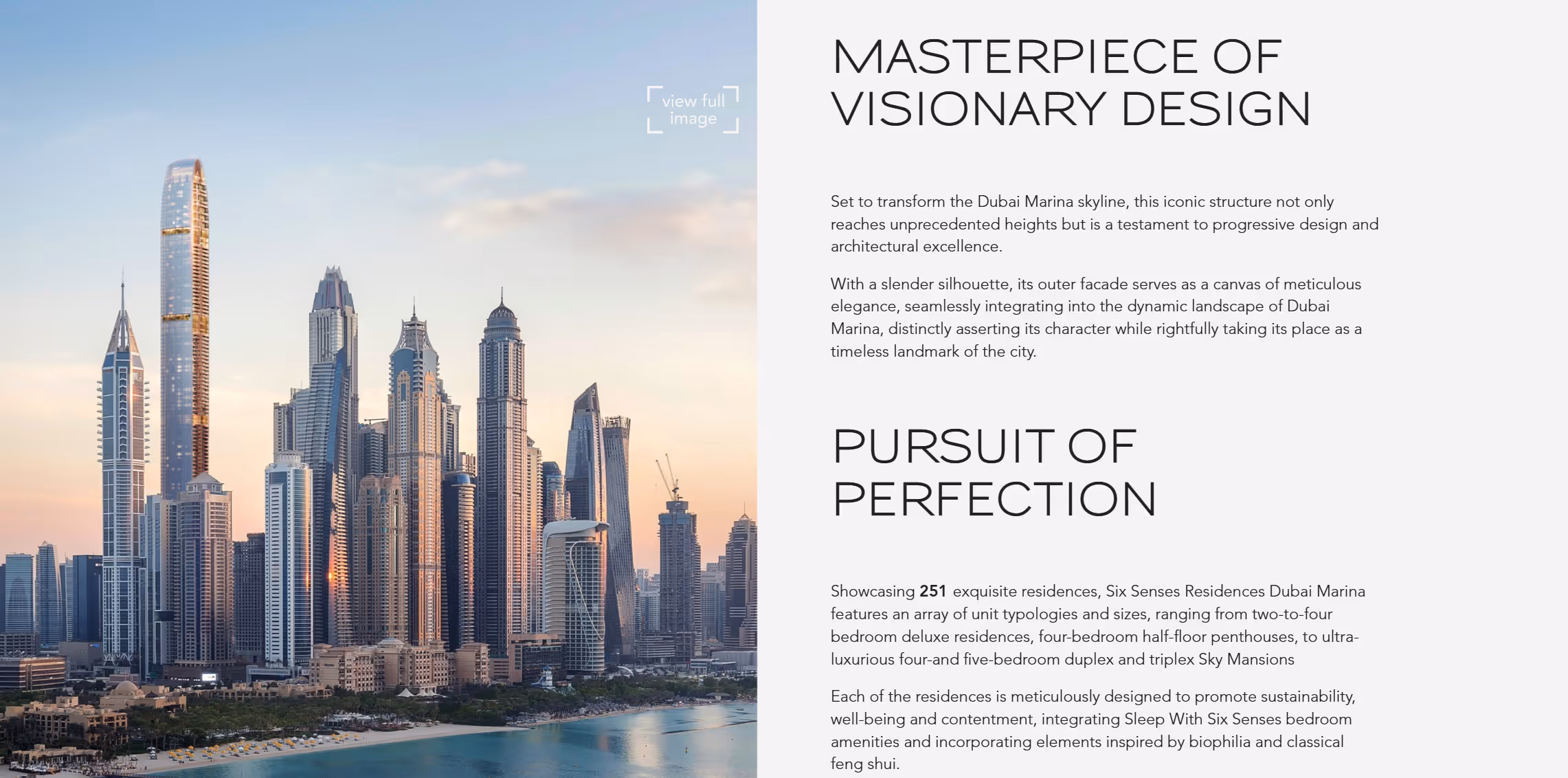 Screen shot of case study work for marketing in property & construction